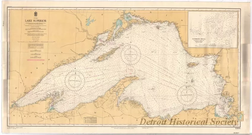 Chart, Navigational - Lake Superior