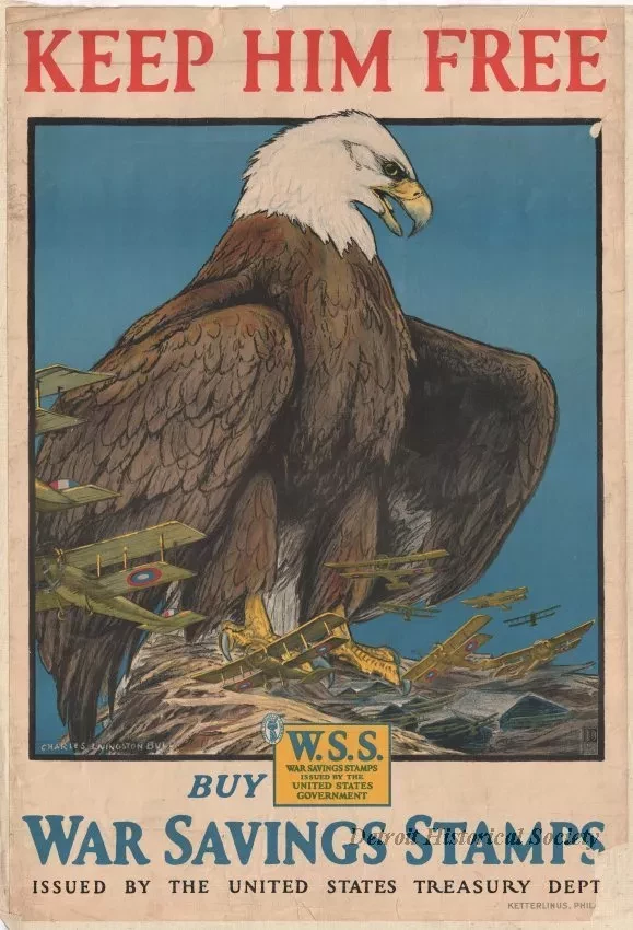 Poster - KEEP HIM FREE
Buy War Savings Stamps 
Issued by the United States Treasury Dept.