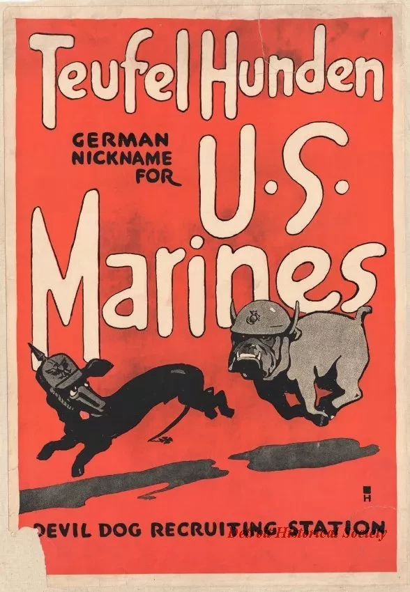 Poster - Teufel Hunden
German Nickname for U. S. Marines