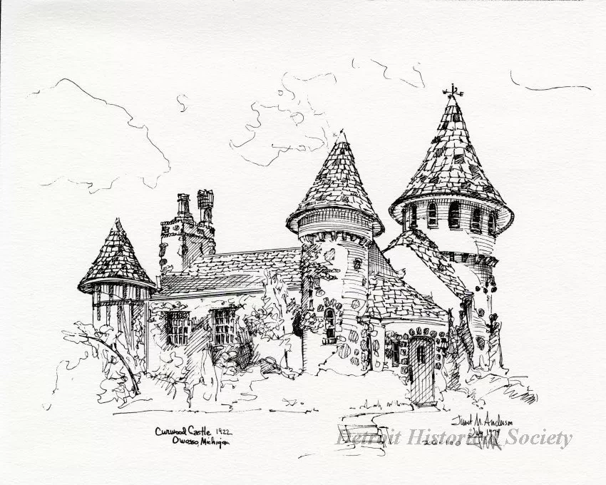 Drawing - "Curwood Castle" - m