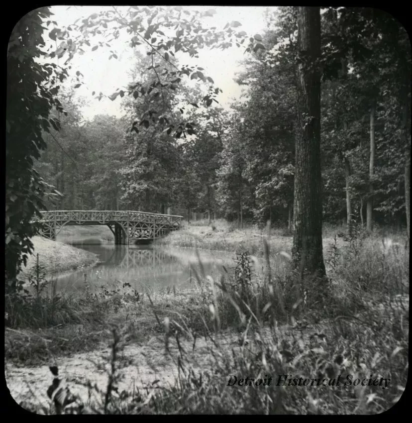 Transparency, Lantern-slide - An old bridge on Belle Isle