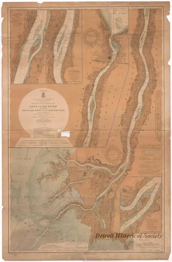 Chart, Navigational - St. Clair River Including 
Foot of Lake Huron and St. Clair Flats Canal