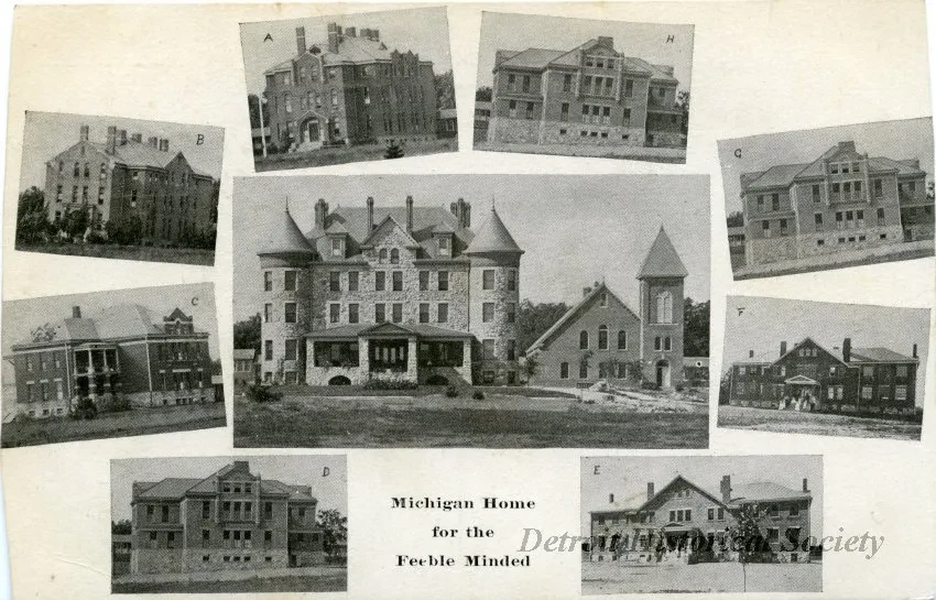 Postcard - Michigan State Home for the Feeble Minded