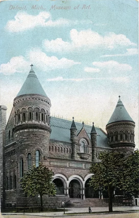 Postcard - Detroit, Mich., Museum of Art.