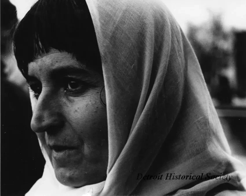 Print, Photographic - Albanian woman after worship