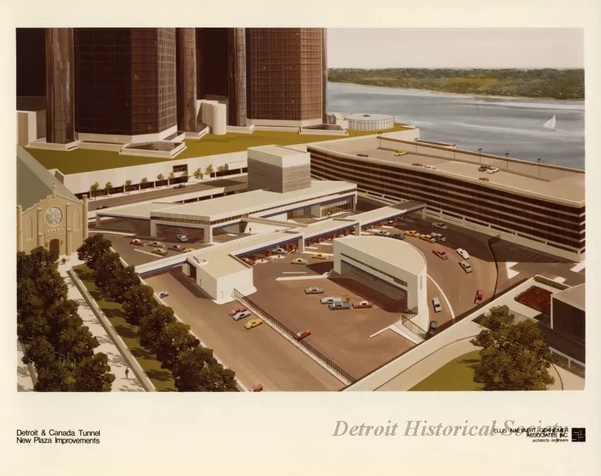 Image, Digital - Detroit & Canada Tunnel New Plaza Improvements
