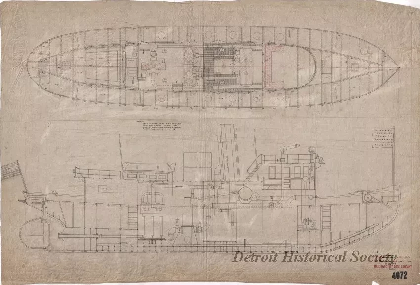 Drawing, Technical - General Arrangement
(Fireboat, Hull No. 8)