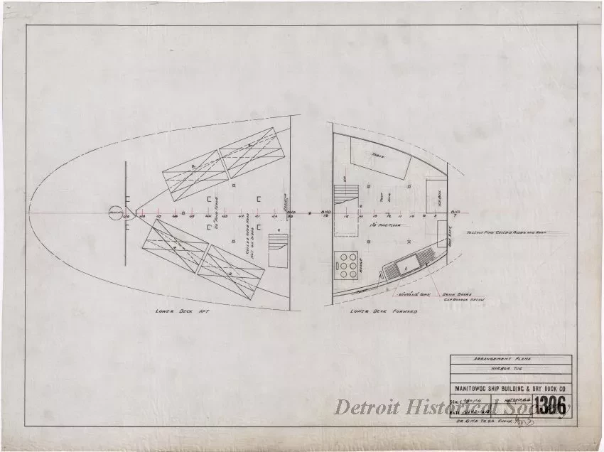 Drawing, Technical - Arrangement Plans, Harbor Tug
(Hull No. 64)