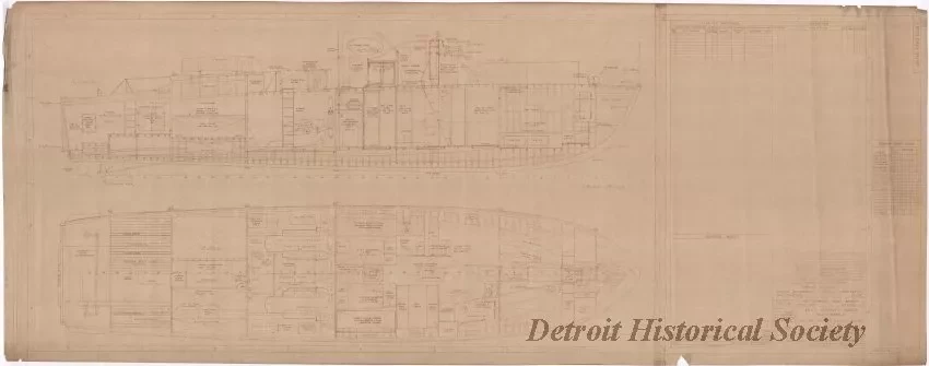 Drawing, Technical - 63 Ft. Aircraft Rescue Boat - Mark 3,
Inboard Profile & Arrangement Plan