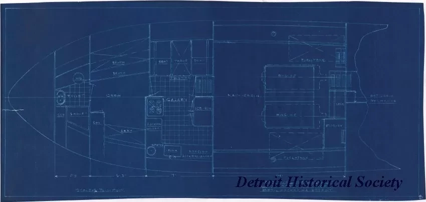 Blueprint - Optional Arrangement, 65 Foot Special Cruiser