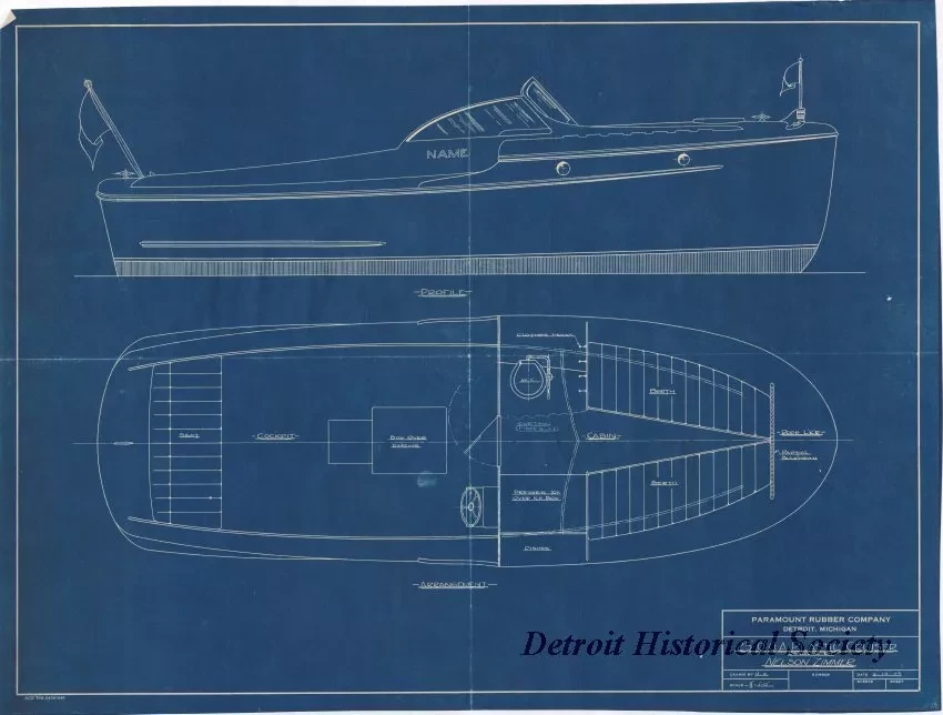 Blueprint - 25' 0" O.A. [Overall] Plastic Cruiser