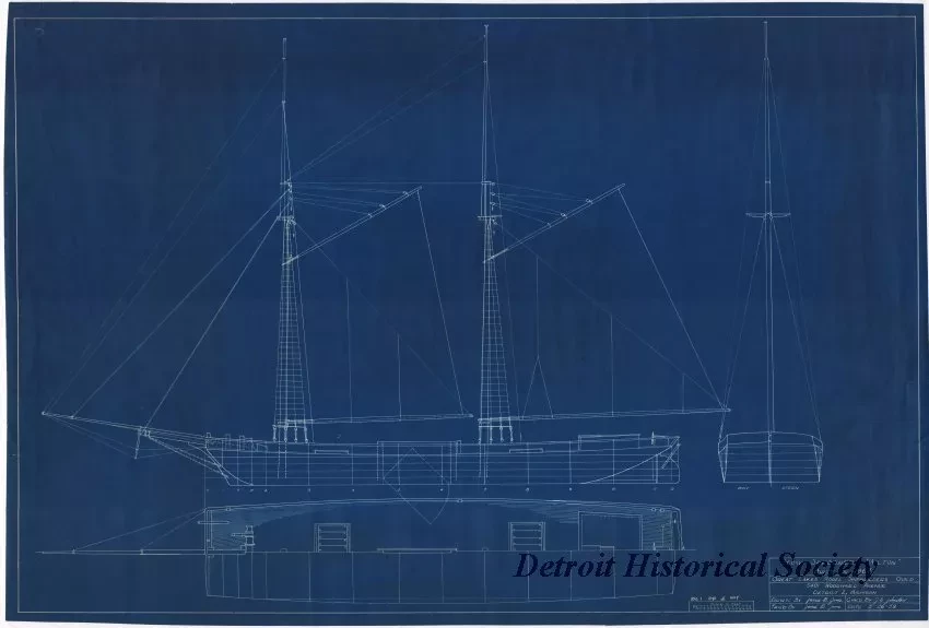 Blueprint - Scow Schooner "Milton"