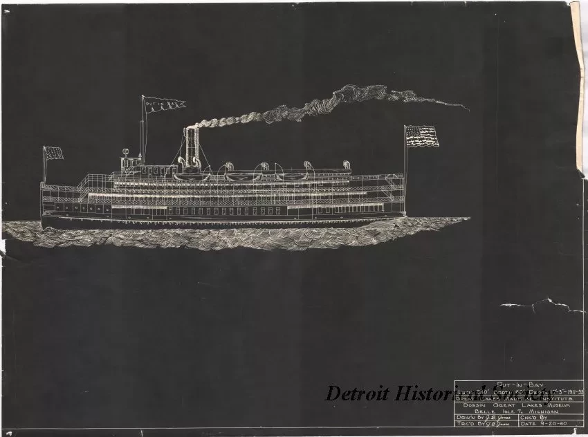 Drawing, Technical - SS Put-In-Bay