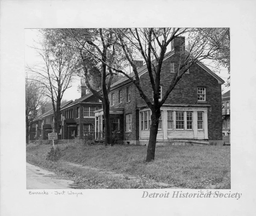 Print, Photographic - Barracks, Fort Wayne