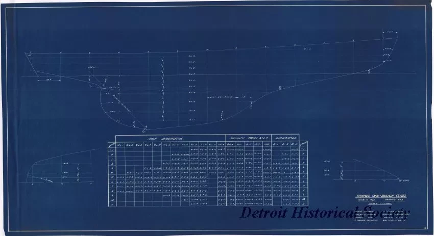 Blueprint - Yankee One-Design Class