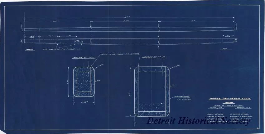 Blueprint - Yankee One-Design Class Boom