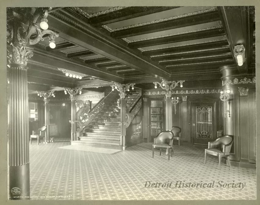 Print, Photographic - The Lobby, Str. "City of Cleveland"