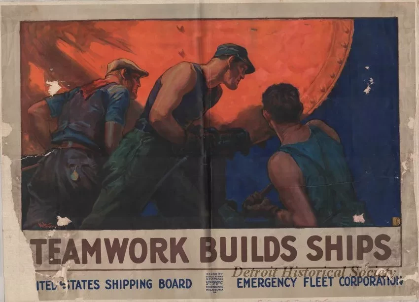 Poster - Teamwork Builds Ships