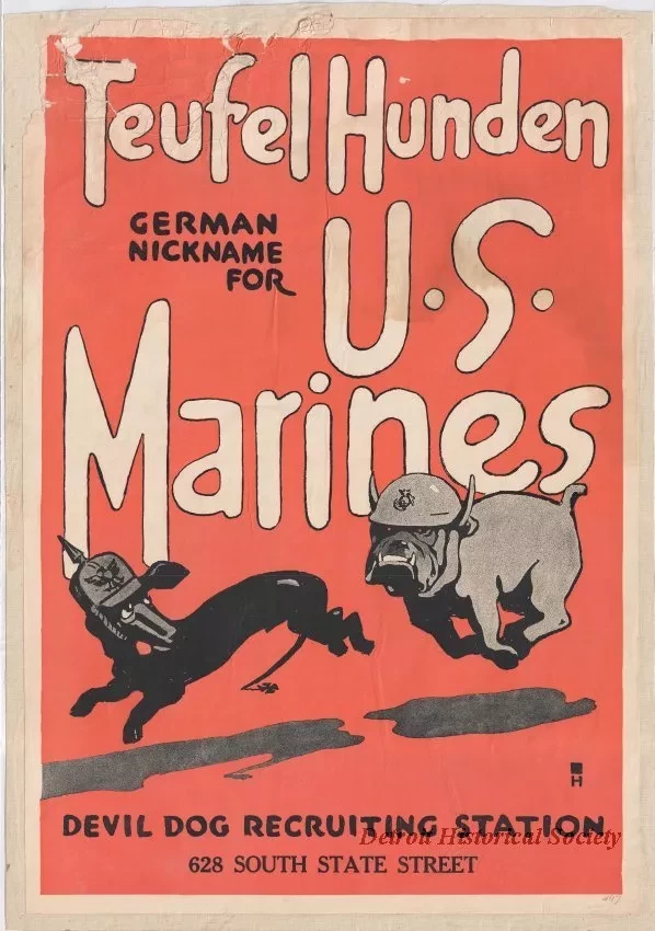 Poster - Teufel Hunden
German Nickname for U. S. Marines