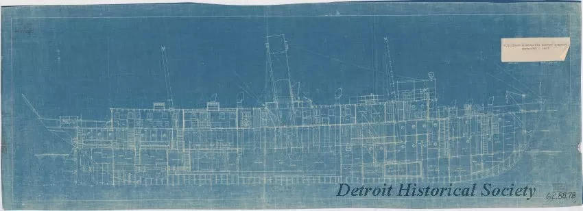 Blueprint - U. S. Coast & Geodetic Survey Steamer, Surveyor
[Inboard Profile]