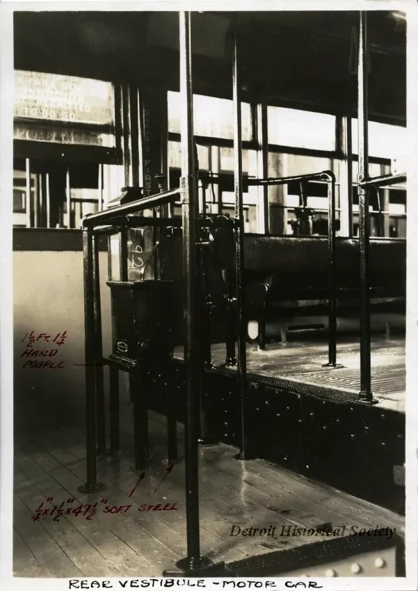 Print, Photographic - Rear Vestibule - Motor Car