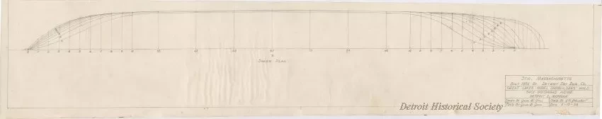 Drawing, Technical - Str. [Steamer] Massachusetts