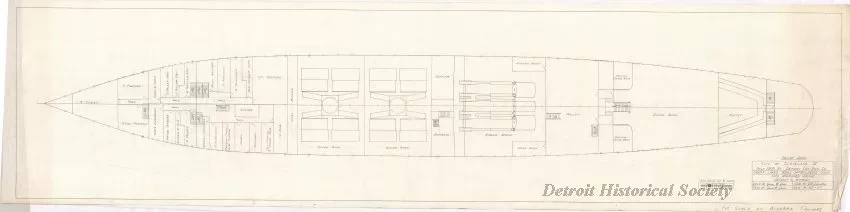 Drawing, Technical - Orlop Deck, City of Cleveland III