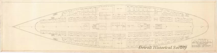 Drawing, Technical - Promenade Deck, City of Cleveland III
