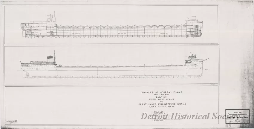 Drawing, Technical - Hull 300, Booklet of General Plans