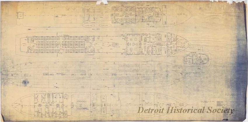 Blueprint - Deck Arrangements
[Hull No. 311, SS City of Midland]