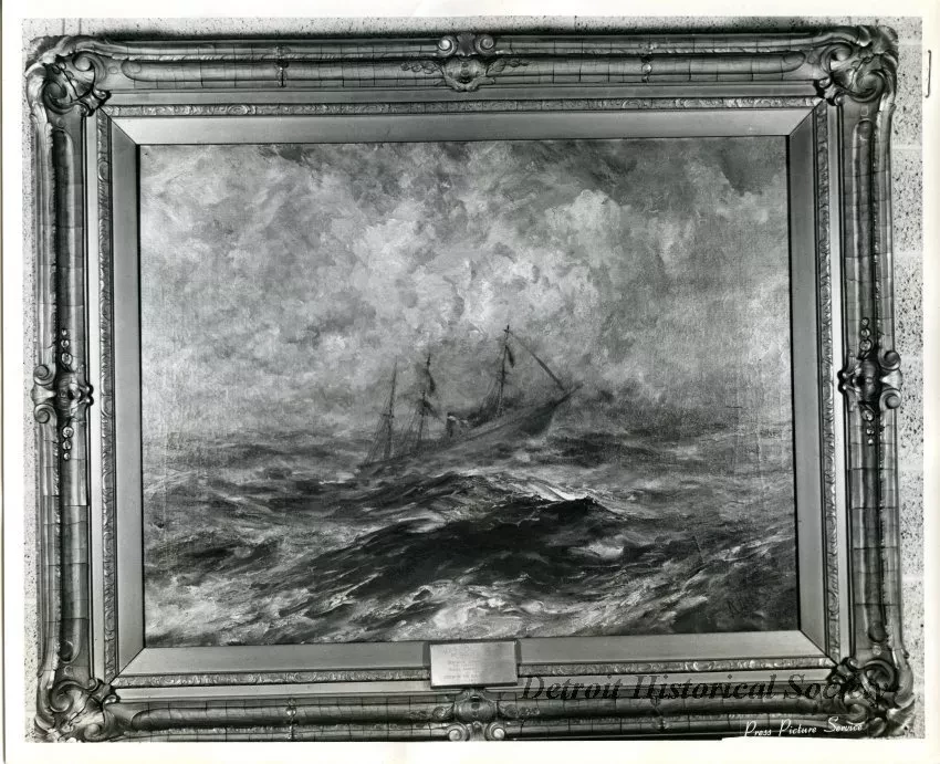 Print, Photographic - U.S.S. YANTIC - Photo of Robert Hopkin Painting 'U.S.S. Yantic'