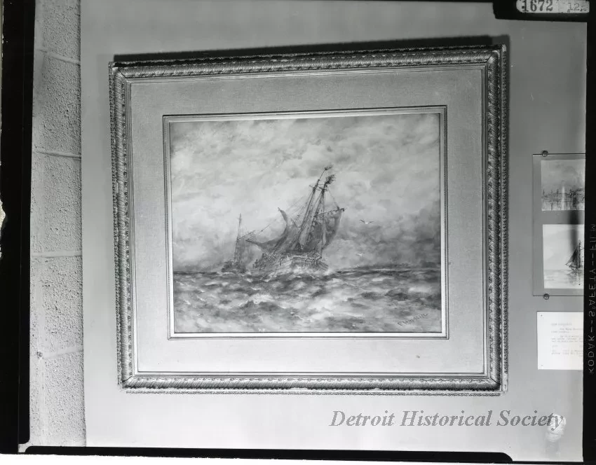 Print, Photographic - Scow Schooners - Photo of Robert Hopkin Painting 'Scow Schooners'