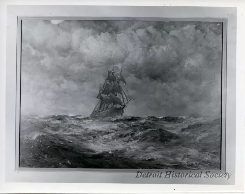 Print, Photographic - Full In the Wind - Photo of Robert Hopkin Painting 'Full In the Wind'