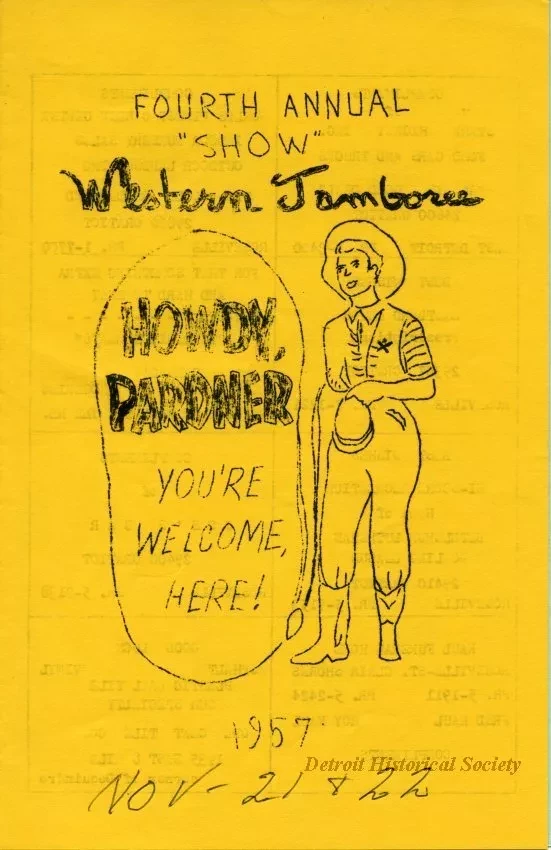 Program, Theater - Fourth Annual "Show" Western Jamboree Program - Program for Paul Homann Performance