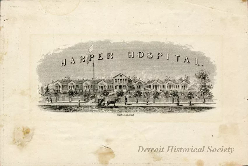 Drawing - Harper Hosptial