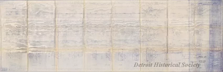 Blueprint - General Arrangement Profile and Decks Plan
[MV Stewart J. Cort]