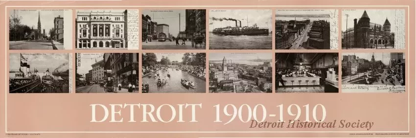 Poster - Detroit 1900-1910