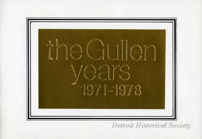 Booklet - The Gullen Years: 1971-1978