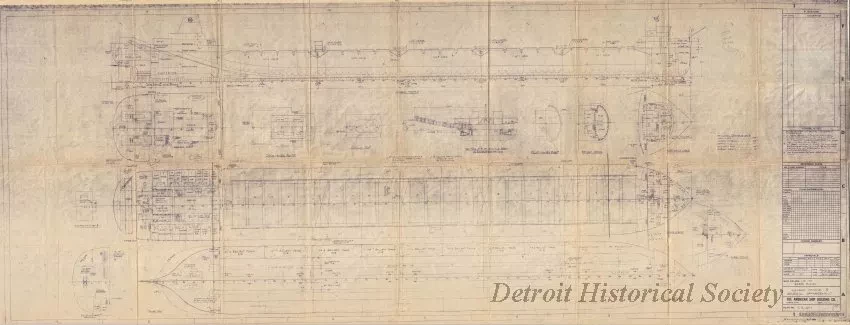 Blueprint - Roger Blough,
Inboard Profile & General Arrangement