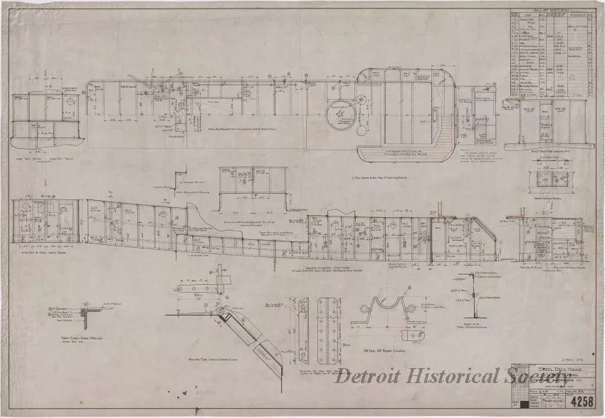 Drawing, Technical - Steel Deck House and Winch Casing