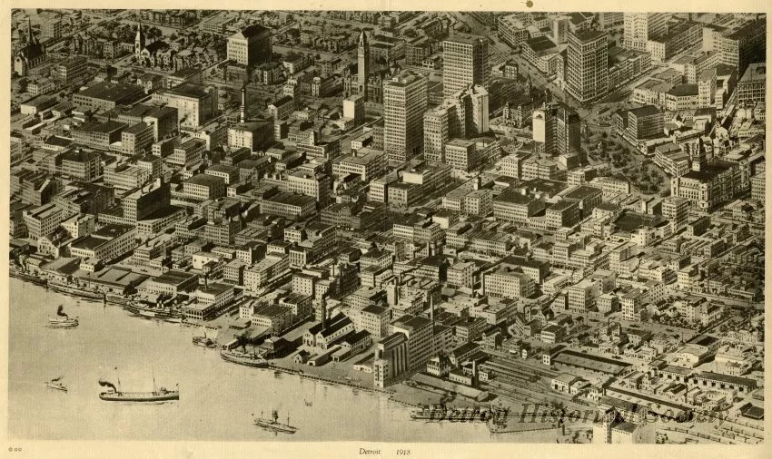 Print - Detroit 1918
