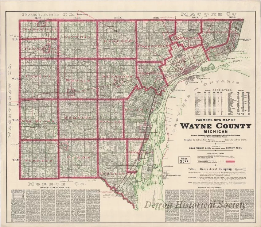 Map Farmer S New Map Of Wayne County Michigan Detroit Historical 2013042477 .webp
