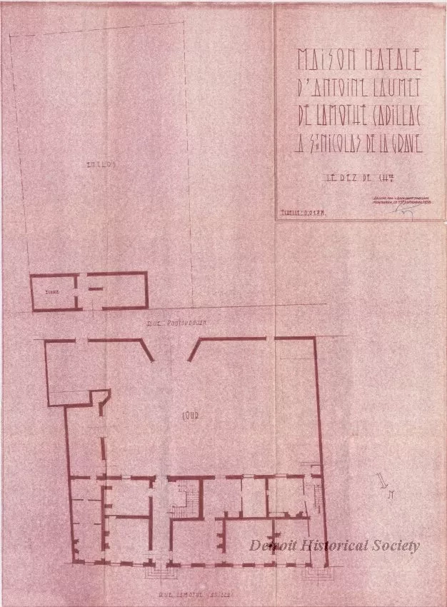 Drawing - Maison Natale d'Antoine Laumet de la Mothe Cadillac
à St. Nicolas de la Grave
