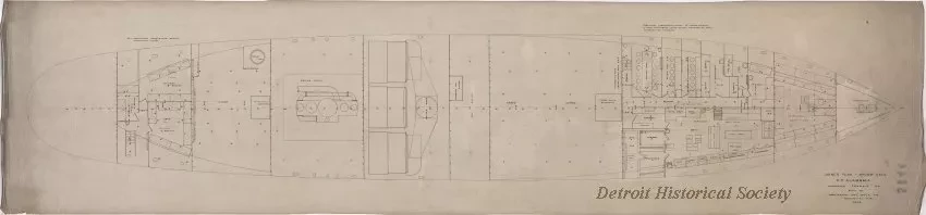 Drawing, Technical - Joiner Plan - Orlop Deck, SS Alabama