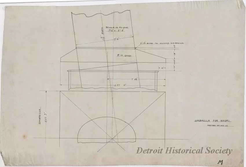Drawing, Technical - Umbrella for Naomi