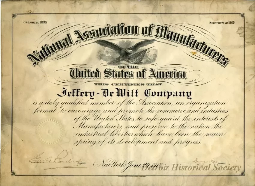 Certificate, Membership