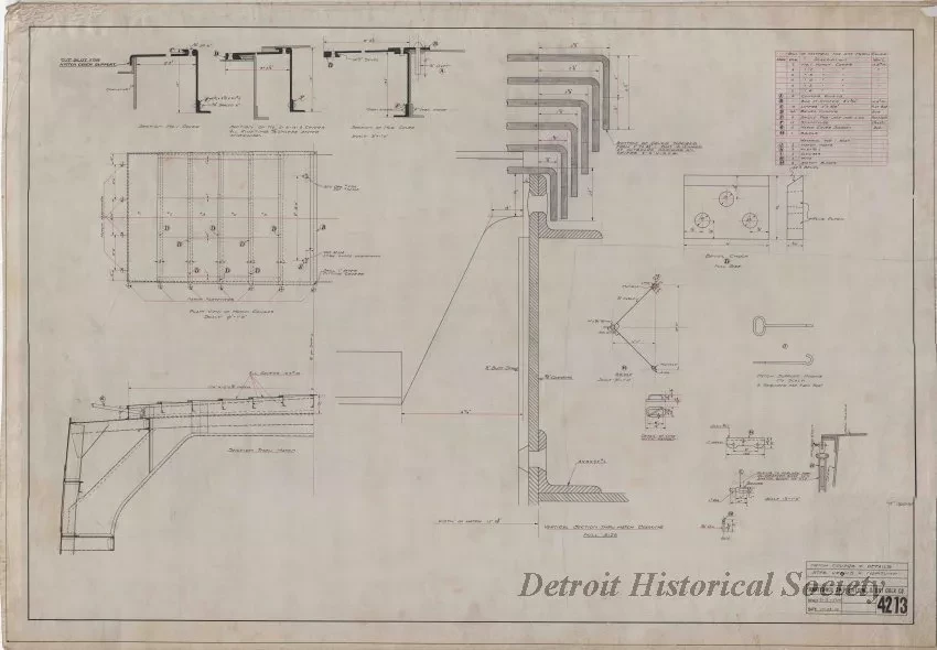 Drawing, Technical - Hatch Covers & Details, 
Strs. Venus & Neptune