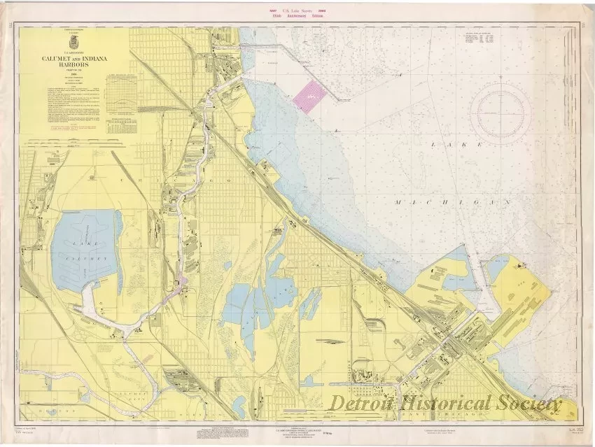 Chart, Navigational - Calumet and Indiana Harbors