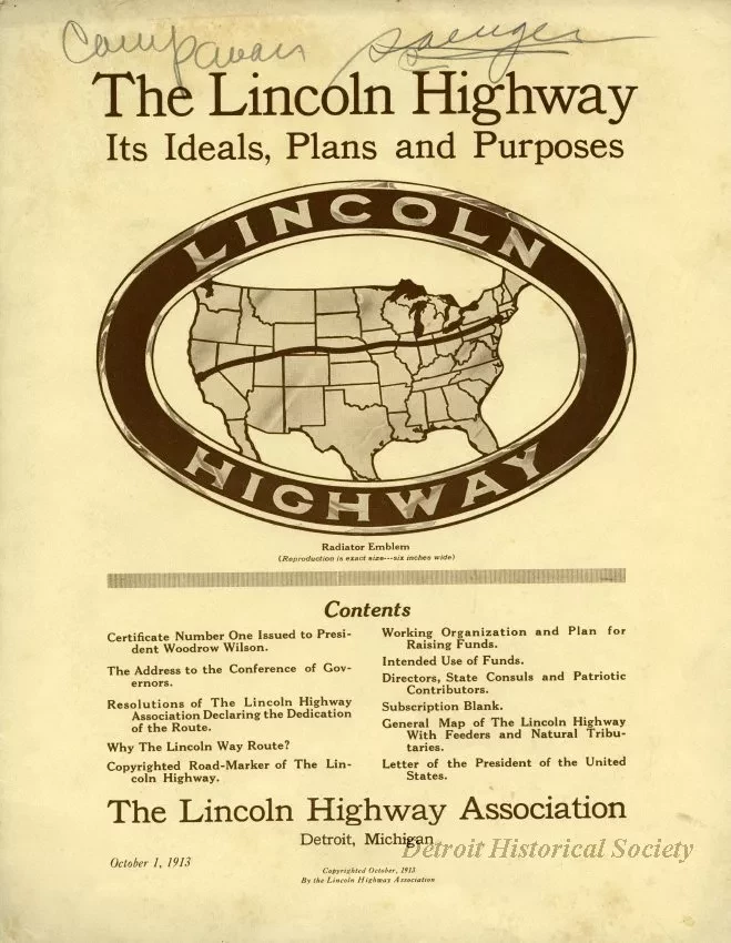 Packet - Lincoln Highway Association Folder