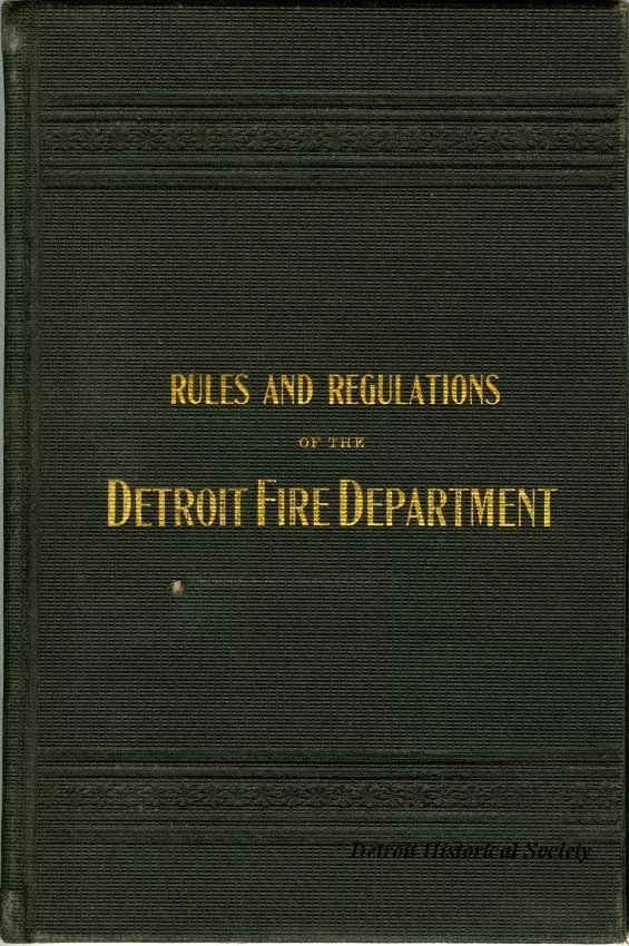 Rules - Rules and Regulations of the Detroit Fire Department